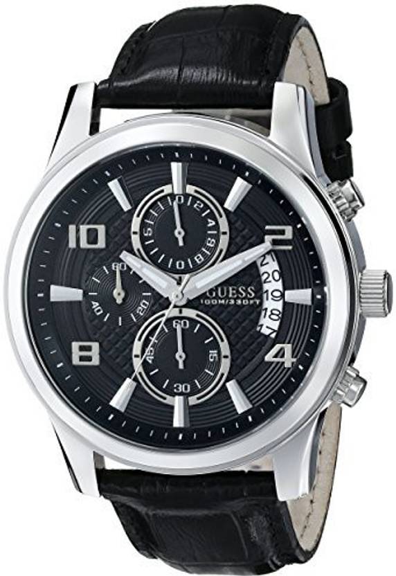 Guess Black 7137 Guess Men S U0076g1 Black Classic Crocodile