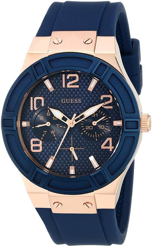 Guess Blue14727 Guess Women S Stainless Steel Silicone Casual