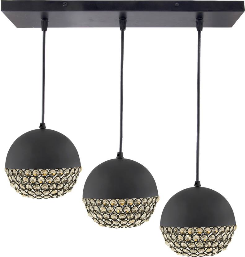 Homesake 3 Lights Linear Cer Chandelier Crystal Hanging