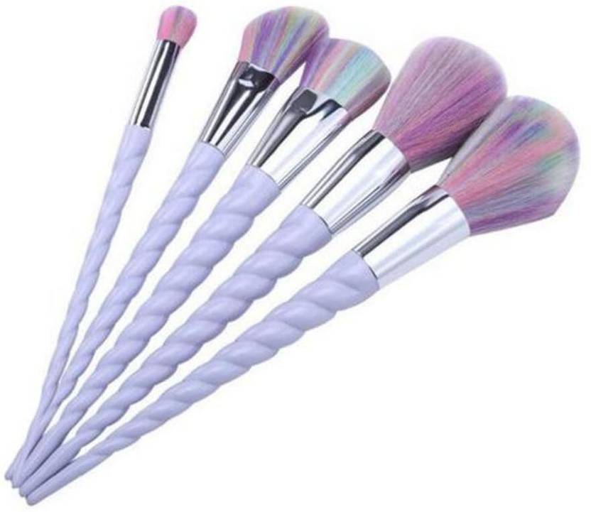 Zafos Store 5 Piece Unicorn Rainbow Makeup Brush Set Price In