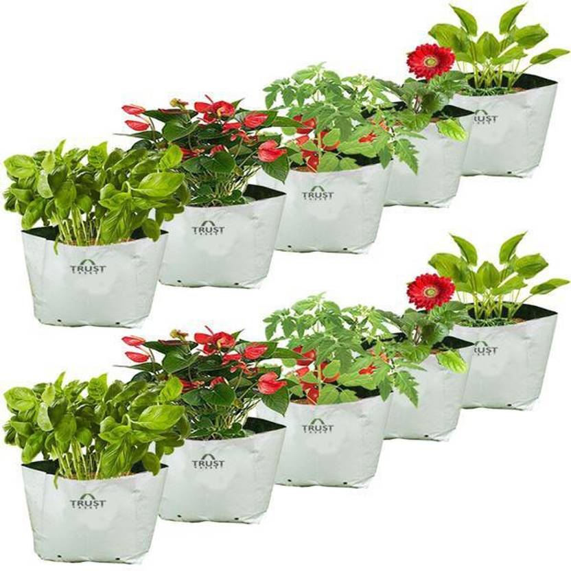 Trustbasket Set Of 10 Large Poly Grow Bags Uv Ilized 24cms L X24cms W X40cms H Bag Trustbasket Set Of 10 Large Poly Grow Bags Uv Ilized 24cms L X24cms W X40cms H Bag