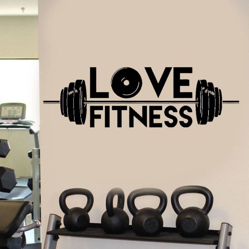 slickwraps medium gym weightlifting fitness wall decal for home