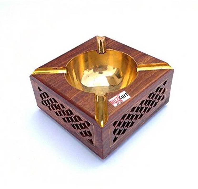 Buzykart Decorative Handicraft Gift Item Jaali Design Brown Wooden