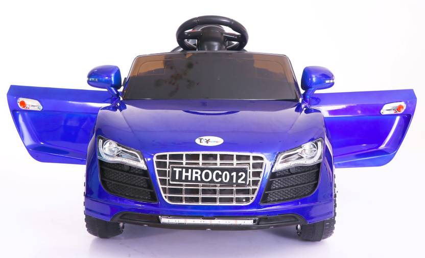Toy House R8 Spyder Rechargeable Painted Car Battery Operated Ride Toy House R8 Spyder Rechargeable Painted Car Battery Operated Ride On Blue
