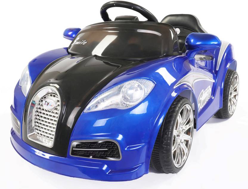 Toy House Veyron Sport Boomer Rechargeable Car Battery Operated Ride Toy House Veyron Sport Boomer Rechargeable Car Battery Operated Ride On Blue