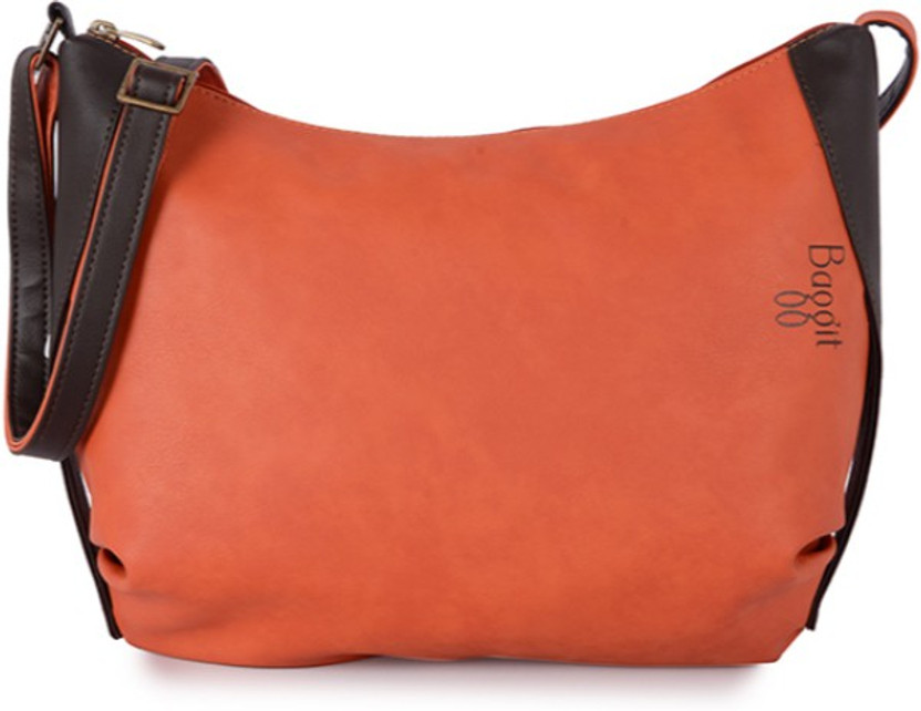 baggit orange sling bag