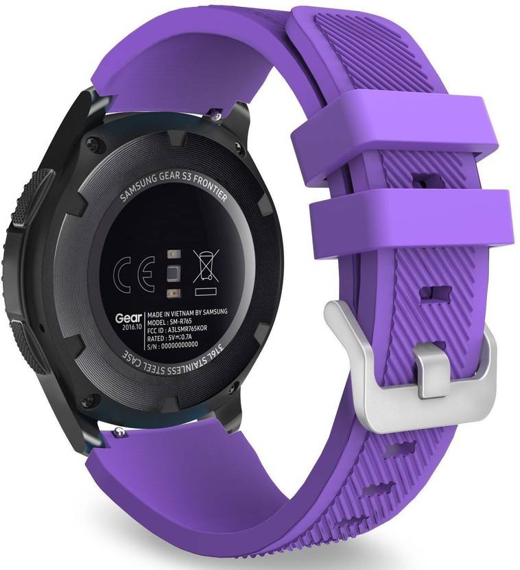 Cellfather Sports Silicone Classic Bracelet Watch Band For Samsung Gear S3 Frontier S3 Classic Band 22mm Watch Not Including Purple Smart Watch Strap Price In India Buy Cellfather Sports