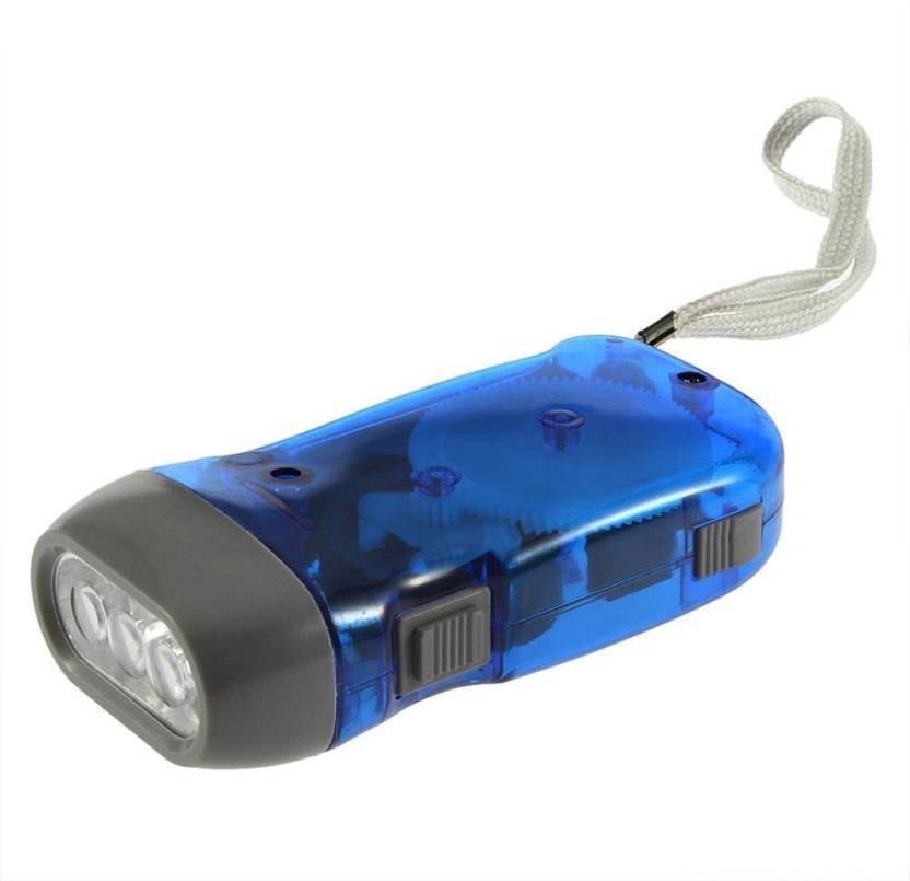 Ambay Computer 3 Led Dynamo Wind Up Flashlight Hand Pressing Crank