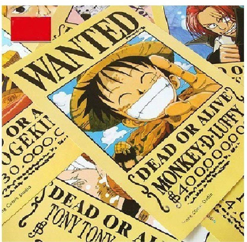 Topbill Anime One Piece Pirates Wanted Posters Anime One Piece