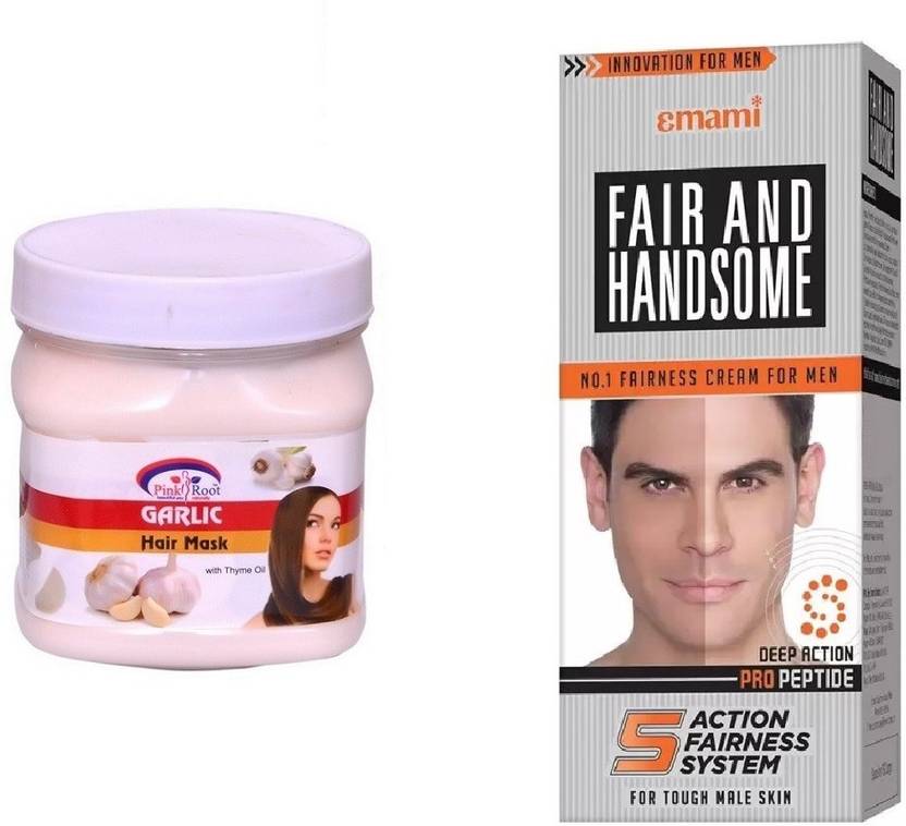 Pink Root Garlic Hair Mask 500ml Emami Fair Handsome 30g Price In