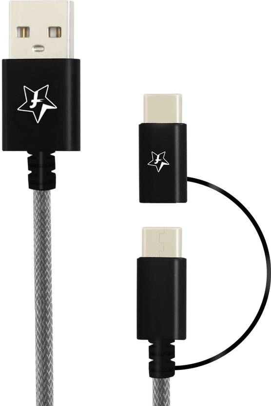 Flipkart SmartBuy 2 in 1 Micro USB & Type C Sync Charge Cable (1 m) - Flipkart SmartBuy ...