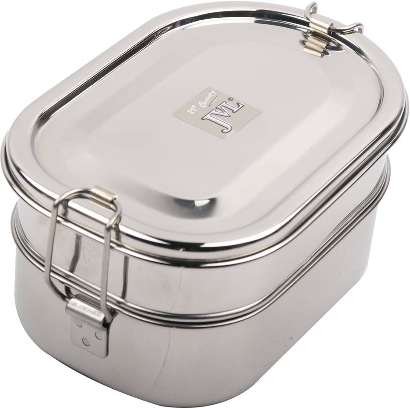 JVL Stainless Steel Double Decker Lunch Box Big Size