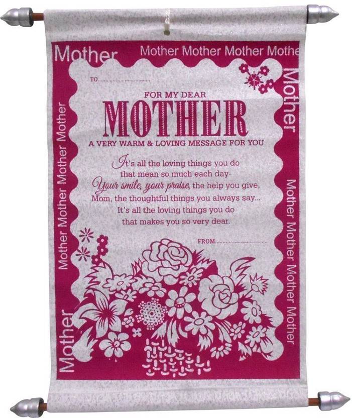 Natali Traders Mother S Day Scroll Card Greeting Card Price In
