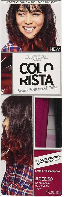 L Oreal Paris Red 1 Colorista Semi Permanent Hair Colour For