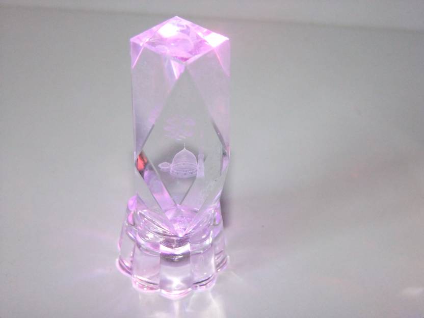 Glass Home Madina Mohammed Led Multicolor Light Showpiece Car