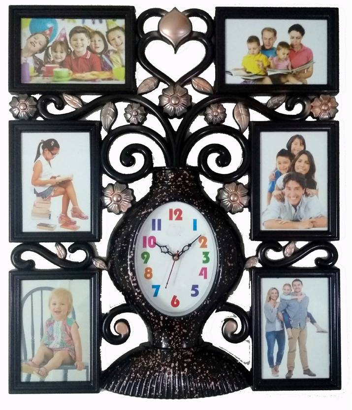 Grabbasket Og 53 Cm X 46 Wall Clock In India Grabbasket Og 53 Cm X 46 Wall Clock Black With Glass