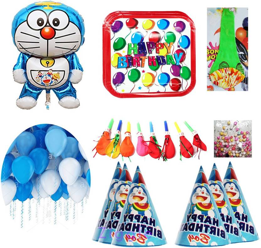ziggle doremon foil balloons theme doraemon theme birthday party