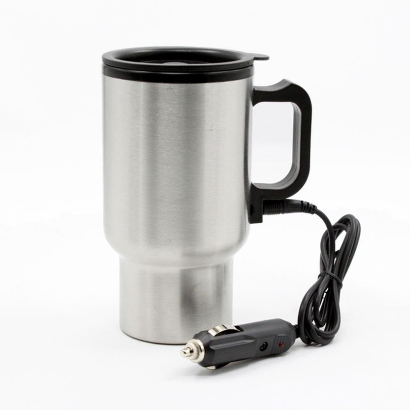 REMOVEABLLE ELECTRIC WIRE CAR HEATED NEW 12V STAINLESS STEEL ELECTRIC MUG KETTLE JUG