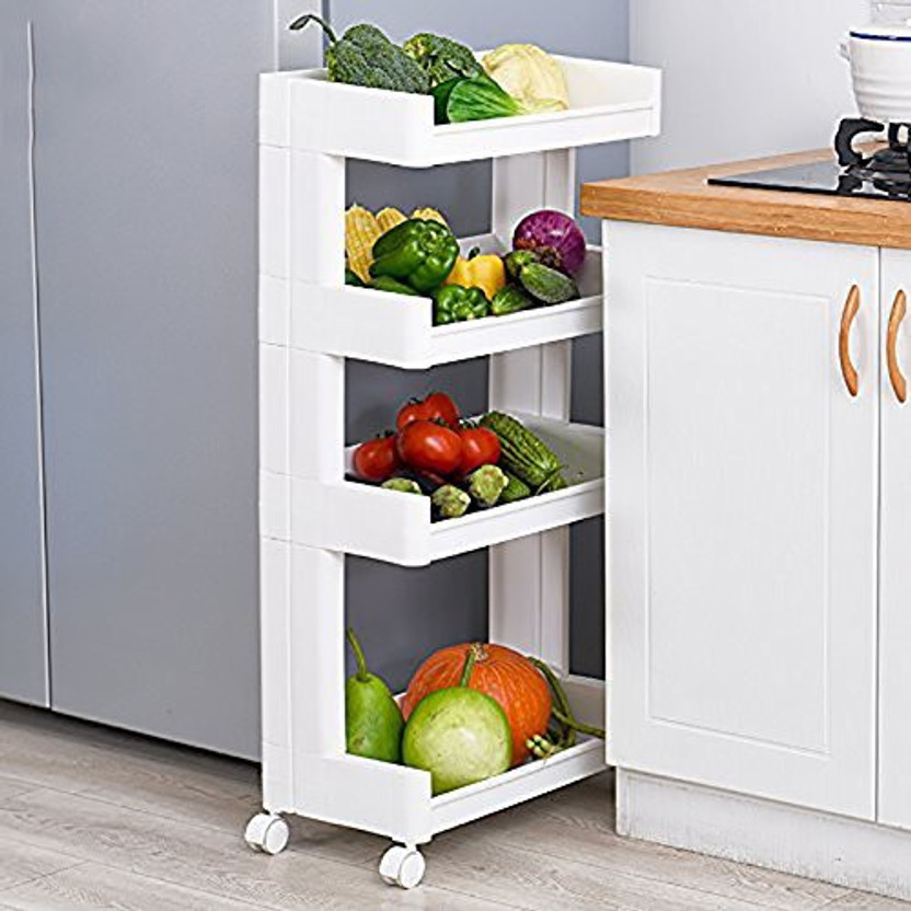 3 Tier Fruit Vegetable Rack Storage Stand White Kitchen 3 Tier Fruit Vegetable Rack Storage Stand White Kitchen