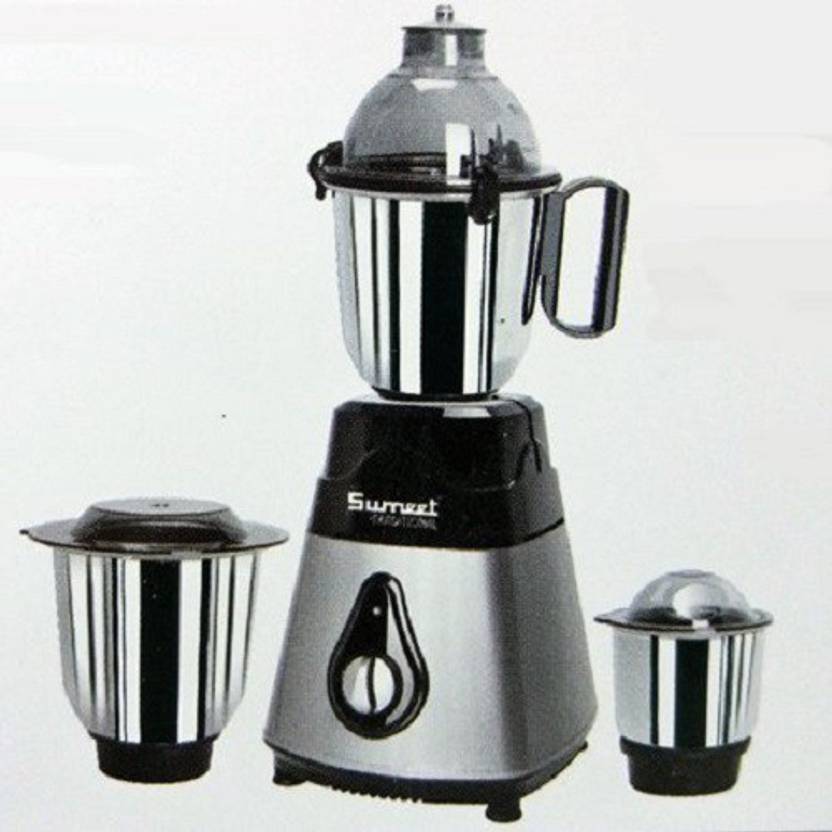 Sumeet Traditional Ranger 550 W Mixer Grinder (3 Jars, Black And Silver