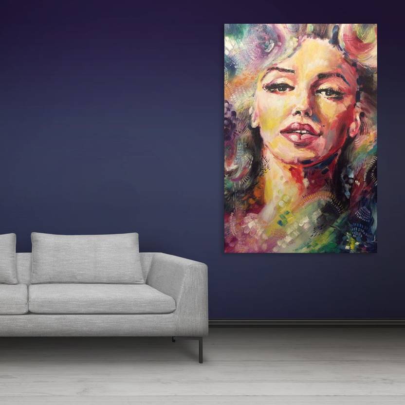 Inephos Unframed Canvas Painting Beautiful Women Art Wall