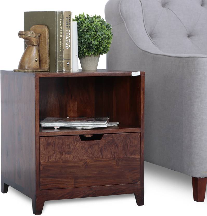 Flipkart Perfect Homes PureWood Sheesham Egmont Side Table Price in