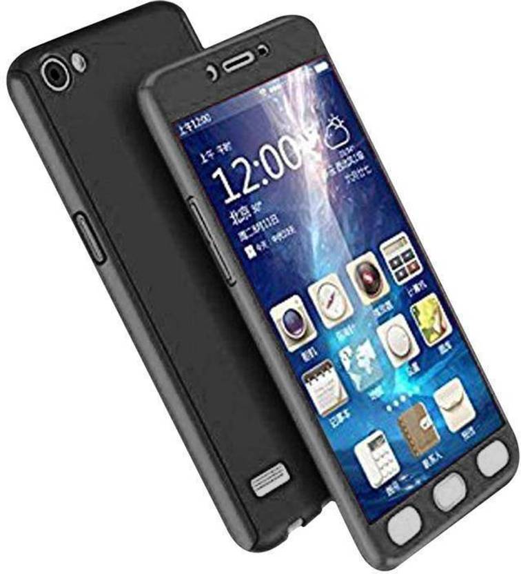 RKANDROID Front & Back Case for Oppo Neo 7 A33F (Black, Grip Case