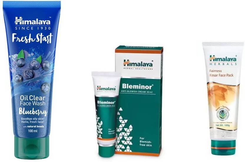 Himalaya Fresh Start Oil Clear Blueberry Face Wash Fairness Kesar Face Pack Bleminor Anti Blemish Cream Price In India Buy Himalaya Fresh Start Oil Clear Blueberry Face Wash Fairness Kesar Face