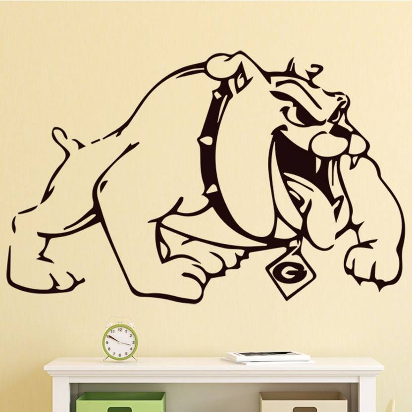 Gadgets Wrap Um Bull Dog Wall Decal For Home Or Office Gadgets Wrap Um Bull Dog Wall Decal For Home Or Office Decoration Vinyl Sticker Pack Of 1