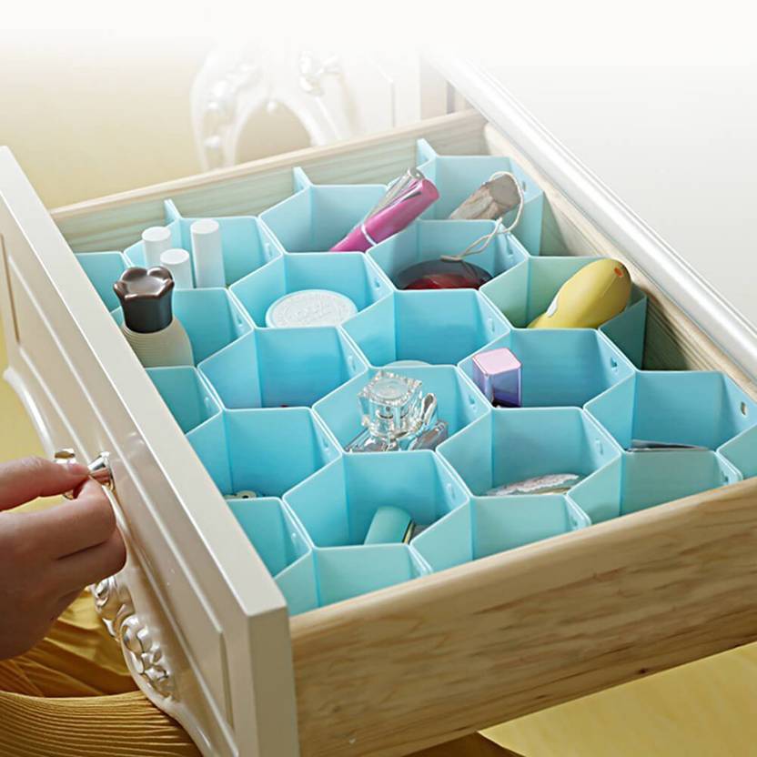 House Of Quirk Drawer Organizer Honeycomb Divider Underwear