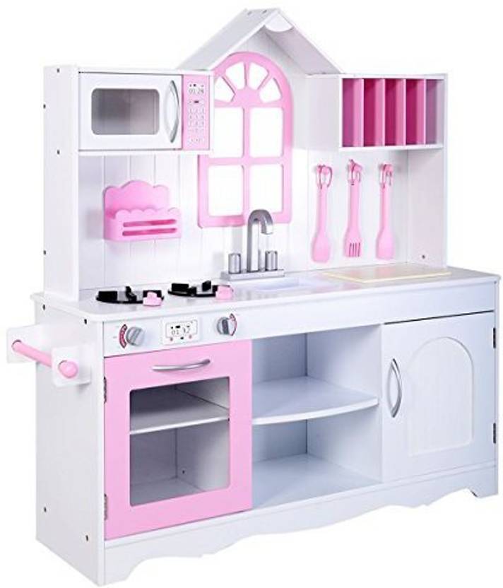 Costzon Kids Wood Kitchen Toy Cooking Pretend Play Set Toddler Costzon Kids Wood Kitchen Toy Cooking Pretend Play Set Toddler Wooden Playset