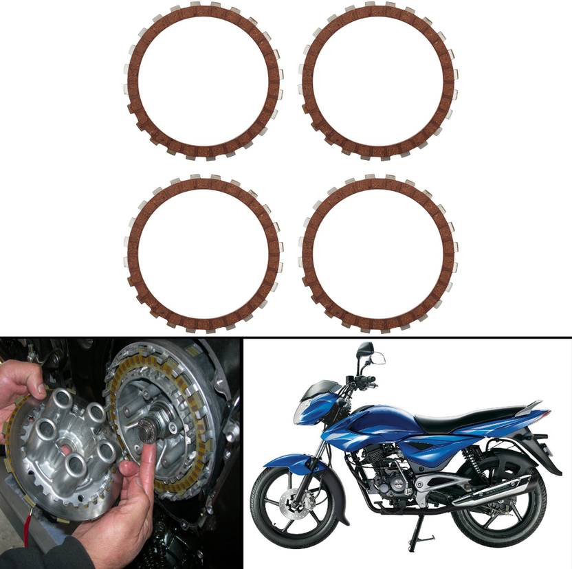 Autofy Aluminium Clutch Plates For Bajaj XCD125/135 (Set of 4) Clutch