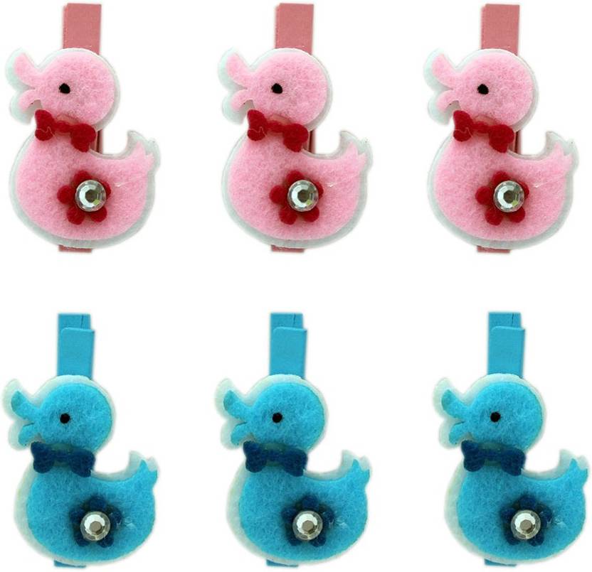 Tootpado Ducks Mini Wooden Photo Paper Peg Clothespin Pack Of 6