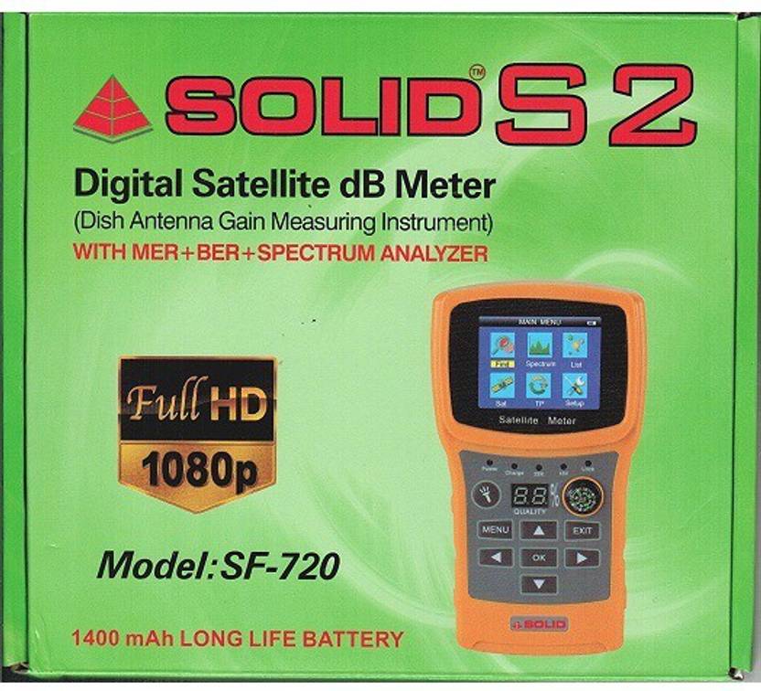 Inditrust SOLID S2 SF720 DIGITAL RECHARGEABLE SATELLITE dB METER