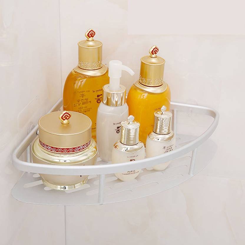 Hokipo Magic Sticker Series Self Adhesive Bathroom Corner Shower Hokipo Magic Sticker Series Self Adhesive Bathroom Corner Shower Caddy Aluminium Wall Shelf Number Of Shelves 1
