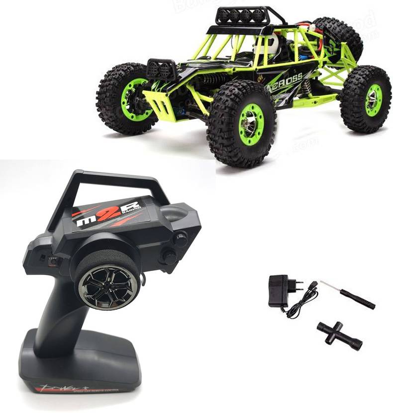 WLtoys RC Car 50 Kmph 4W Drive with LED Lights Hobby Grade Super Big 1