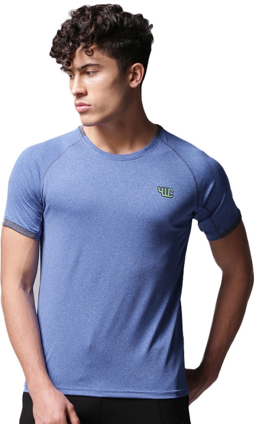 YOUWECAN Solid Men Round or Crew Dark 