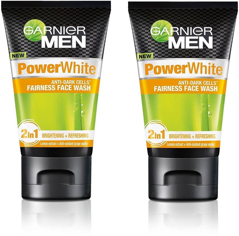 Garnier Men Power White Anti Dark Cells Face Wash Pack Of 2 Face