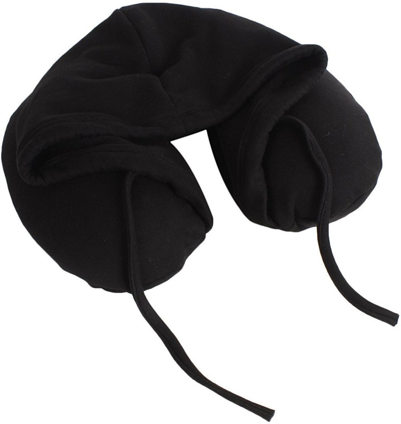 Black Hoodiepillow Brand Memory Foam Hooded Travel Pillow Talkingbread Co Il