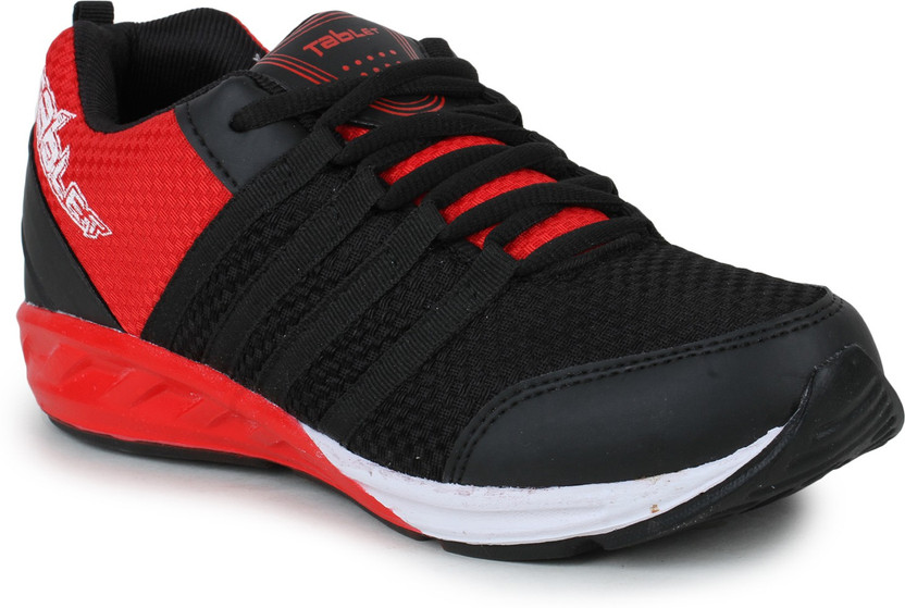 COLUMBUS TB-328-Black Red Running Shoes 