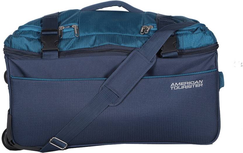 American Tourister Turin Wheel Duffle 65 Cm Teal Travel Duffel Bag