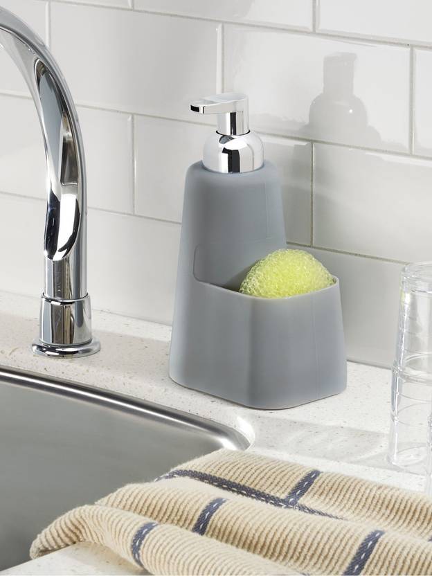 Interdesign Lineo Kitchen Foaming Soap Dispenser Pump And Sponge Interdesign Lineo Kitchen Foaming Soap Dispenser Pump And Sponge Caddy Organizer 473 Ml Conditioner Foam