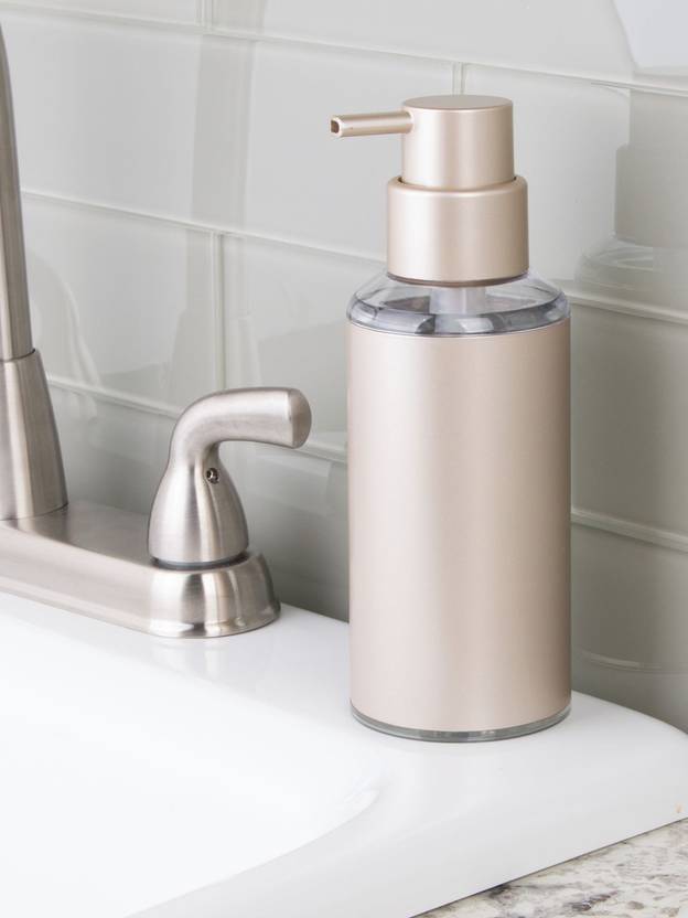 Interdesign Metro Aluminum Soap Dispenser Pump For Kitchen And Interdesign Metro Aluminum Soap Dispenser Pump For Kitchen And Bathroom Vanity 296 Ml Conditioner Foam