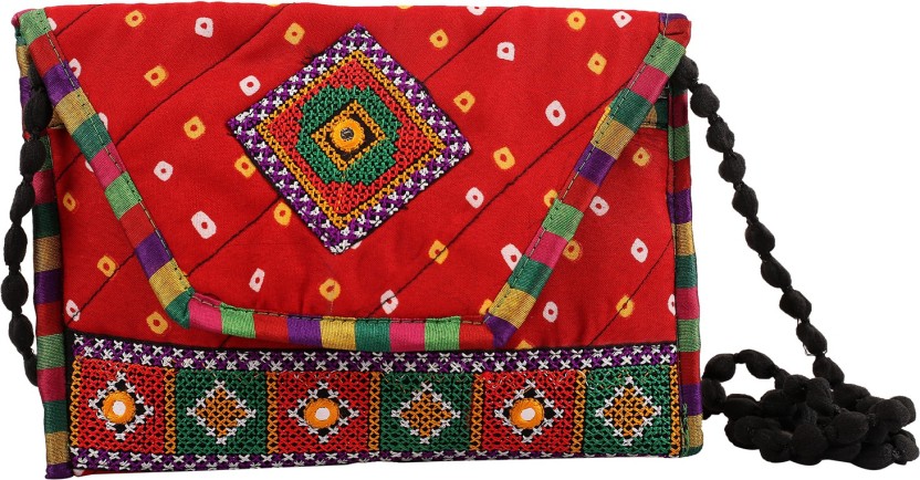 Bags & Purses Handbags Wristlets Handmade cotton clutch bag 