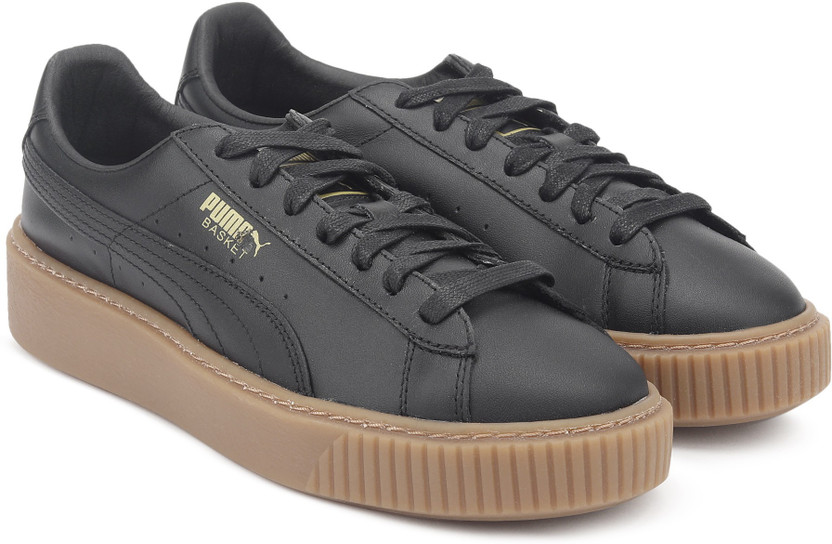 PUMA Basket Platform Core Bla Running Shoes For Women - Buy Puma Black-Puma  Black Color PUMA Basket Platform Core Bla Running Shoes For Women Online at  Best Price - Shop Online for