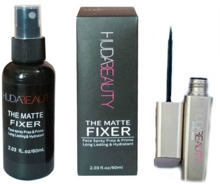 Huda Beauty Combo Of Matte Makeup Fixer Spray For Long Lasting