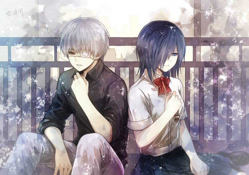 Anime Tokyo Ghoul Kirishima Touka Kaneki Ken Wall Poster