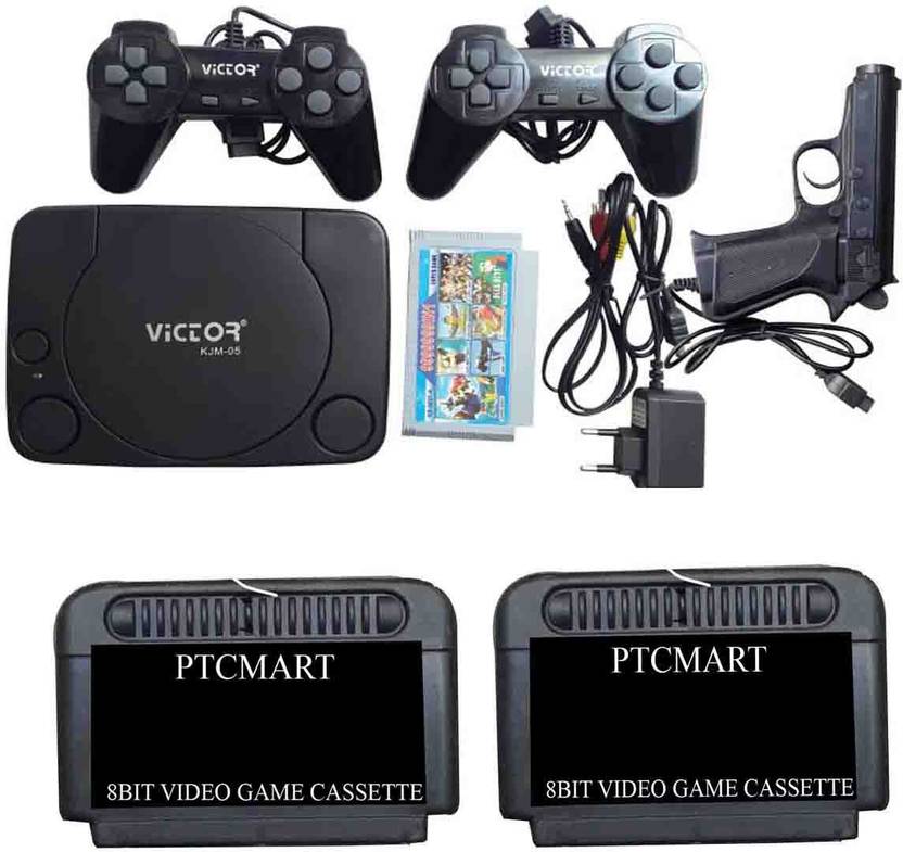 PTCMart 8 Bit Doremon tv video game with 2 cassettes Extra NA GB with