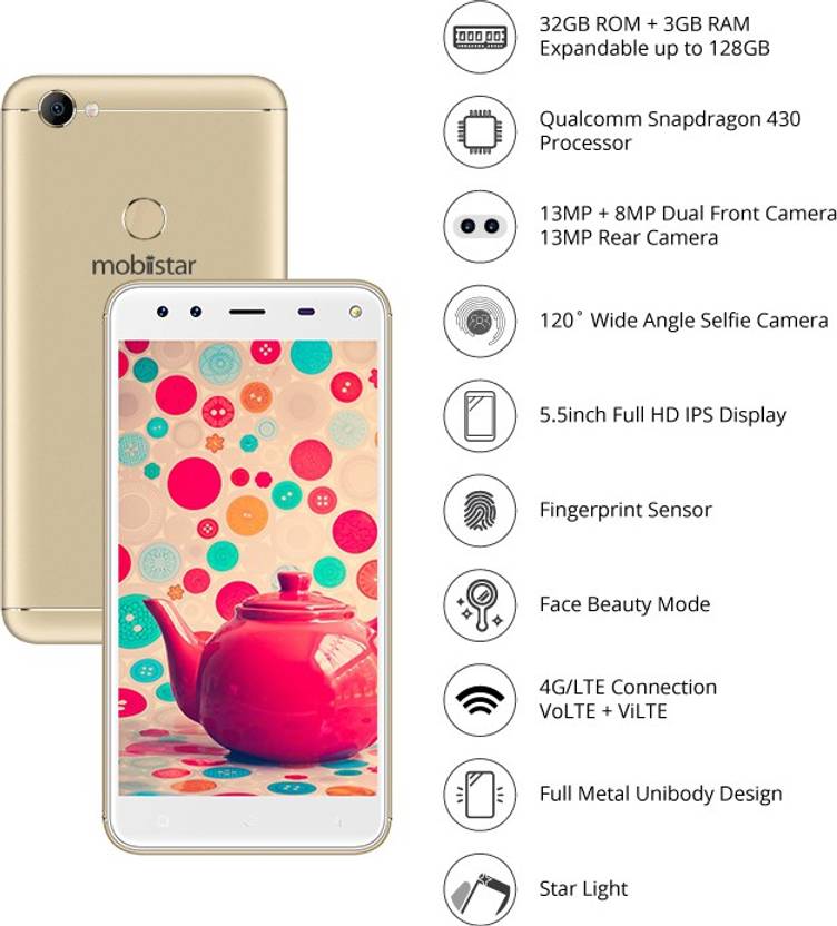 Mobiistar XQ Dual (Gold, 32 GB)