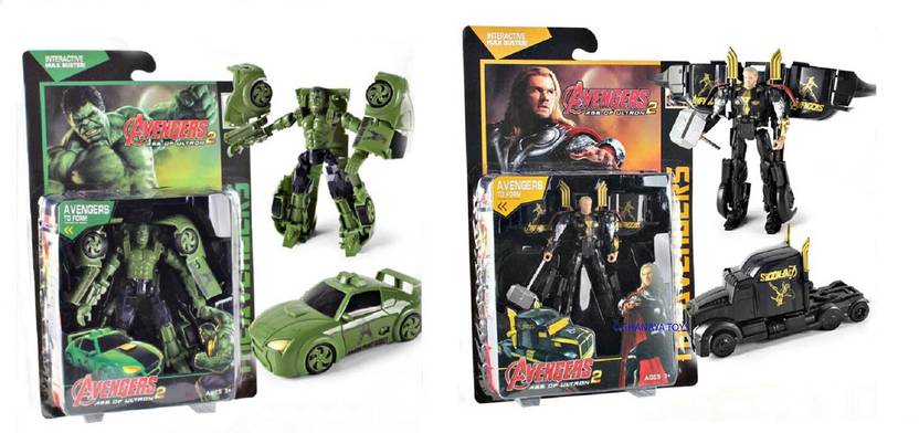 Halo Nation Hulk And Thor Transformation Deformation Car Truck